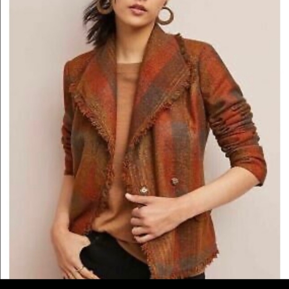 Cartonnier Anthropologie Sophie Tweed Blazer - Picture 1 of 13